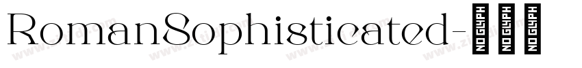 RomanSophisticated字体转换