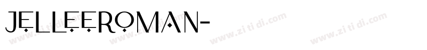 JelleeRoman字体转换