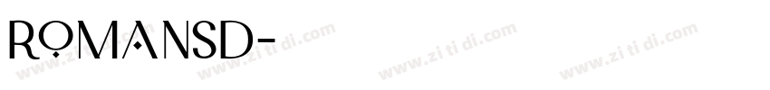 RomanSD字体转换
