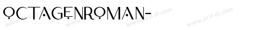 OctagenRoman字体转换