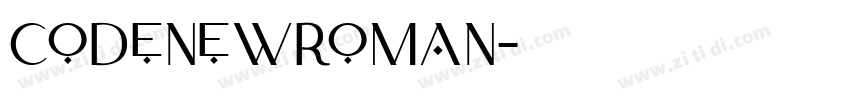 codenewroman字体转换