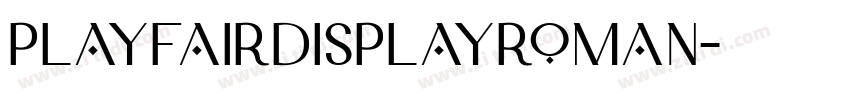 playfairdisplayRoman字体转换