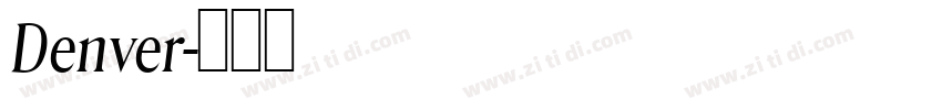 Denver字体转换