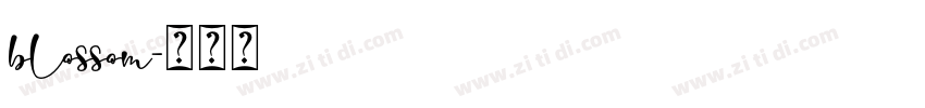 blossom字体转换
