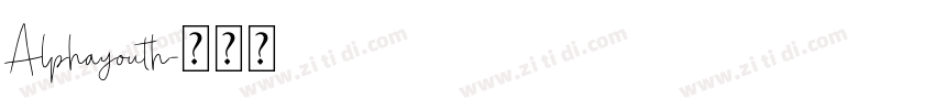 Alphayouth字体转换