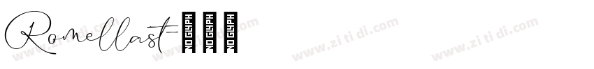 Romellast字体转换