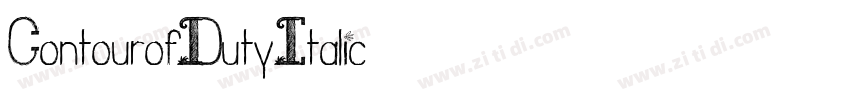 ContourofDutyItalic字体转换