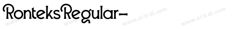 RonteksRegular字体转换