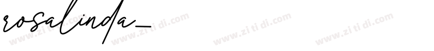 rosalinda字体转换
