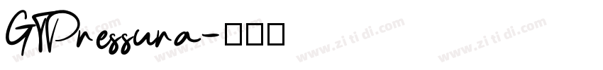 GTPressura字体转换