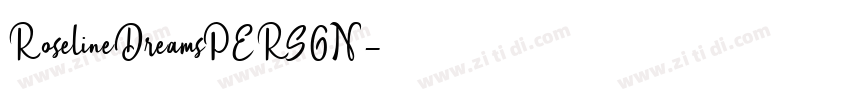 RoselineDreamsPERSON字体转换