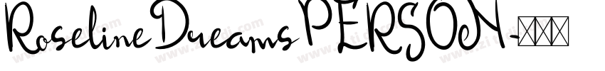 RoselineDreamsPERSON字体转换