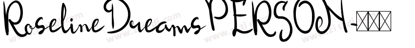RoselineDreamsPERSON字体转换