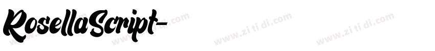 RosellaScript字体转换