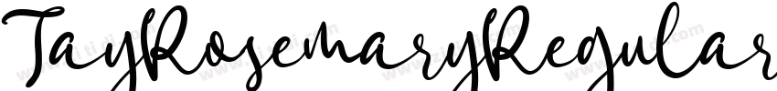 TayRosemaryRegular字体转换