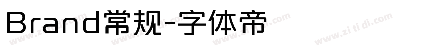 Brand常规字体转换