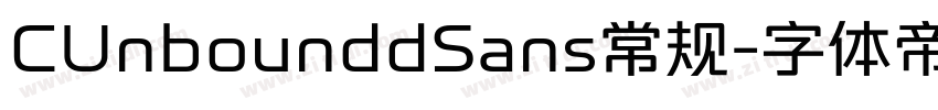 CUnbounddSans常规字体转换
