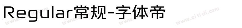Regular常规字体转换