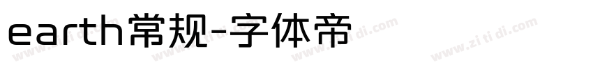 earth常规字体转换