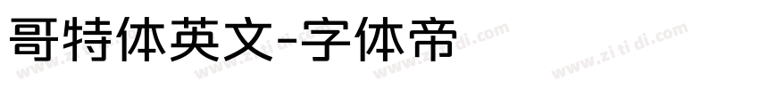 哥特体英文字体转换