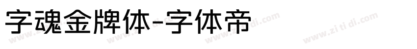 字魂金牌体字体转换