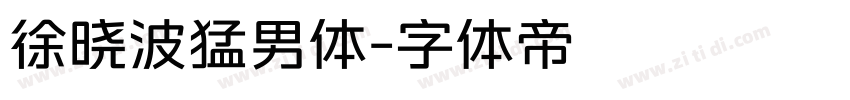 徐晓波猛男体字体转换