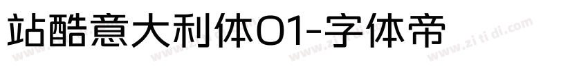站酷意大利体01字体转换