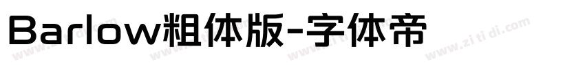 Barlow粗体版字体转换