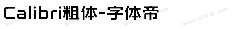 Calibri粗体字体转换