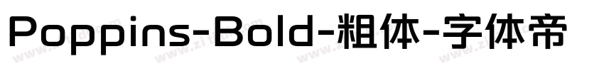 Poppins-Bold-粗体字体转换