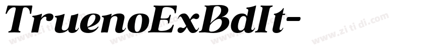 TruenoExBdIt字体转换