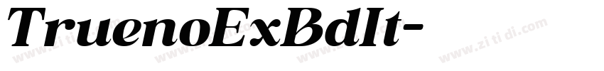 TruenoExBdIt字体转换