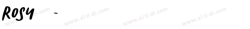Rosy明芳字体转换