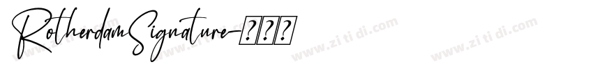 RotherdamSignature字体转换