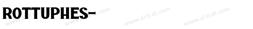 rottuphes字体转换