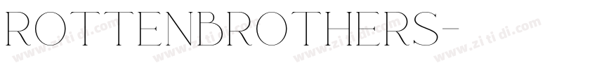 RottenBrothers字体转换