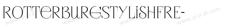 RotterburgStylishFRE字体转换