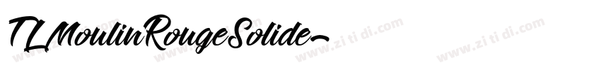 TLMoulinRougeSolide字体转换
