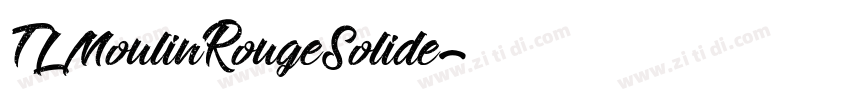 TLMoulinRougeSolide字体转换