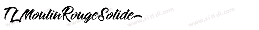 TLMoulinRougeSolide字体转换