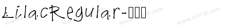 LilacRegular字体转换