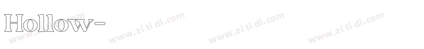 Hollow字体转换
