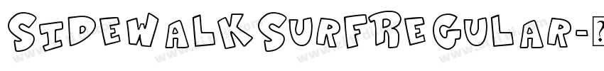 SidewalkSurfRegular字体转换