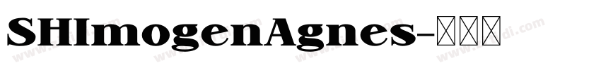 SHImogenAgnes字体转换