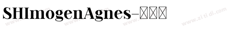 SHImogenAgnes字体转换