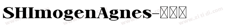 SHImogenAgnes字体转换
