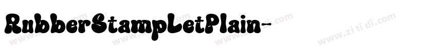 RubberStampLetPlain字体转换