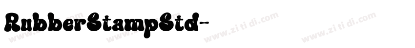 RubberStampStd字体转换