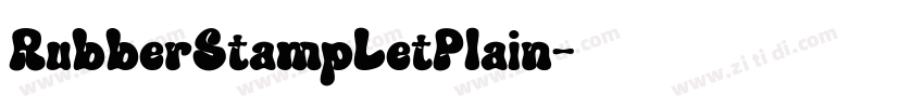 RubberStampLetPlain字体转换