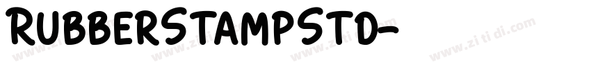 RubberStampStd字体转换